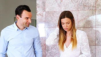 The couple enjoys intimate moments with a vibrator and a passionate blowjob.