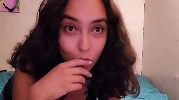 Woman In Lingerie Masturbates Hot