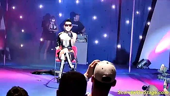 Extreme bizarre fetish show on public stage: Amateur  Pornhub Porn