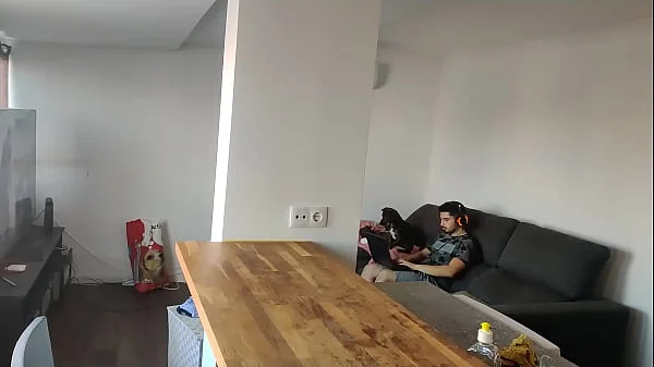 caught my stepdad masturbating and I did the same, anal masturbation and double penetracion on the kitchen table, almost got caught