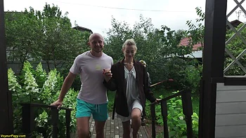 Horny Old Man Licking My Skinny Girlfriend