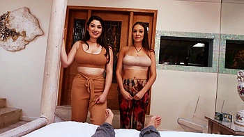 Brunette Alyx Star shares Donnie Rock and Jc Wilds’ cock in a steamy threesome.