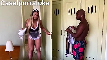 Sex with the maid and girlfriend