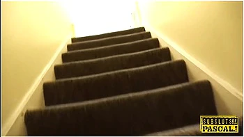 Bound Chubby Britt Toyed While Fucked By Dom