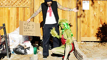 The Grinch couldnt ruin Christmas n now wants it up her ass