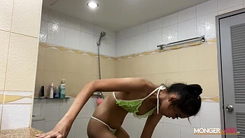 Horny Thai Girl Tight Pussy Rides Huge Dick