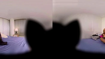 VR 3 some: Pov, Lesbian  Virtual Reality Porn