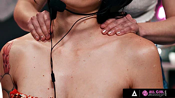 ALL GIRL MASSAGE - Sexy Gamer Stops Stream For Hot Sex With Her Naughty Roommate