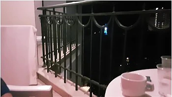 Stepmom Help Stepson On Balcony Not See Her Husband