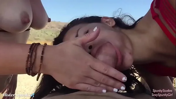 SUCK THIS DICK! Freckled Teen, Eden Sin & All Natural Blonde Beauty, SexySpunkyGirl (Full Video on RED)