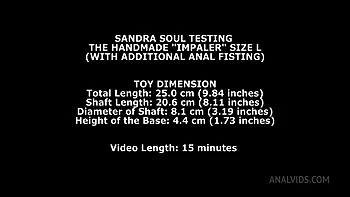 Sandra Soul Testing The Handmade Impaler Size L (With Additional