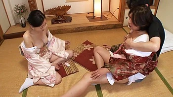 A mature 3P scene with 2 kimono beauties! Yuriko Hosaka Shoko Takashima by Caribbeancom: Handjob, Hd Porn  Milf Porn