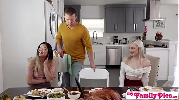 MyFamilyPies - Step Mom Sit you ass down with your tiny pecker and wait until we finish our dessert S22:E3