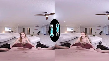 Seductive Sera Ryder in Pink Underwear: Blowjob, Doggy  Cowgirl VR Porn