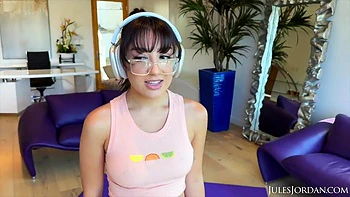 Slutty Busty Fit Teen 18+ Violet Gems Enjoys The Neighbors Big Hard Cock While Her Parents Are Not Home