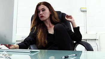 Euro Secretary Rewards Her British Co-Worker By Draining Him