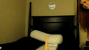 Redhead goddess rides his toy: Cowgirl, Amateur  Masturbation Porn