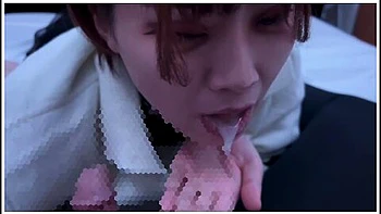 Massive Ejaculation By Her Too-good Blowjob With A Pent-up Libido!