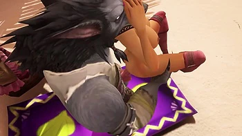Sex with a Werewolf at the Beach - Warcraft Porn Parody