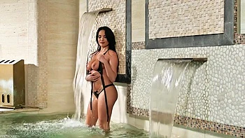 Anissa Kate Gets Two Facials at The Spa