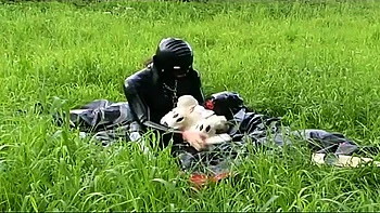 Sexy body in latex dress