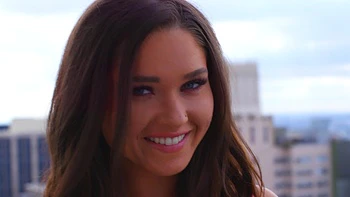 Petite brunette Zoe Bloom gets her tight ass stuffed with cock and toys.