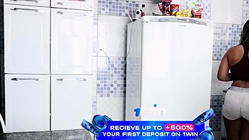 super super-steamy maid fries egg in ass, gets plumbed hard.