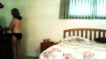 spying on stepmom as she lotions her pussy