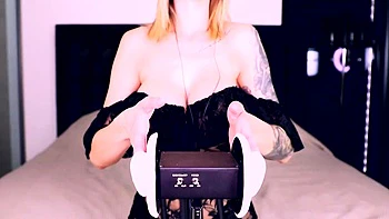 ASMR Amy Patreon Black Lingerie Dress Video