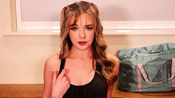 Blonde Gabie Makes You Jerk Your Dick While She Strips Off