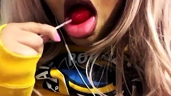 ASMR Pika Patreon Banana Lollipop Video