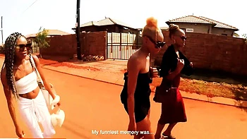 Amateur Ebony BFFs Eating Black Pussy