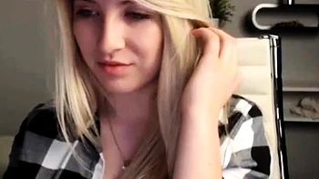 Blonde 18-Year-Old Amateur With Big Natural Tits on Webcam