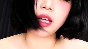 Amateur asian teen licks ass and sucks cock