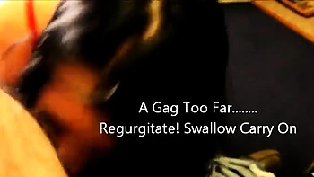 Deep-Throat Gagging Dirty-Talking Slave