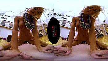 VR Sex with Blonde Babe: Blowjob, Doggystyle  Virtual Reality Porn