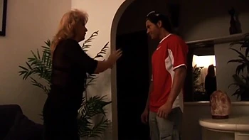 Blonde Milf Has A Real Big Cock Inside Her Pussy