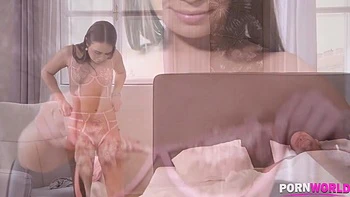 Petite teen Jenny Ferri sucks & fucks dude's big fat cock in the morning GP1137