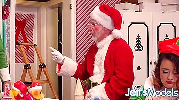 Sara Star And Karla Lane - Chubby Sluts Are Having A Blast With Santa And His Elves