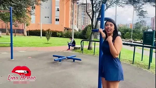 Exhibitionism - My friend makes my toy vibrate in a shopping center until she manages to make me squirt