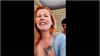 She Fucks With Lover And Makes A Video To Her Husband. Slutty Busty Milf