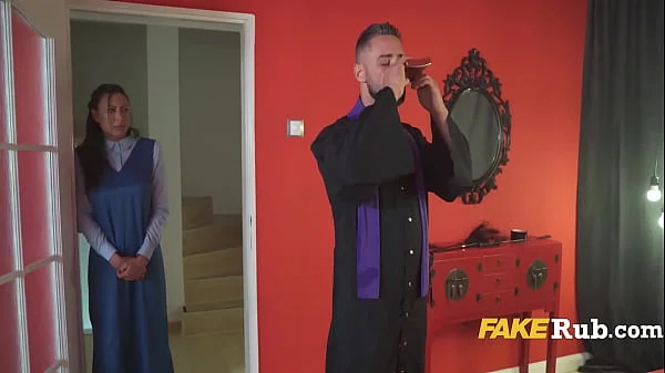 Church Priest And Nun Fuck The Devils Horns Outta MILF