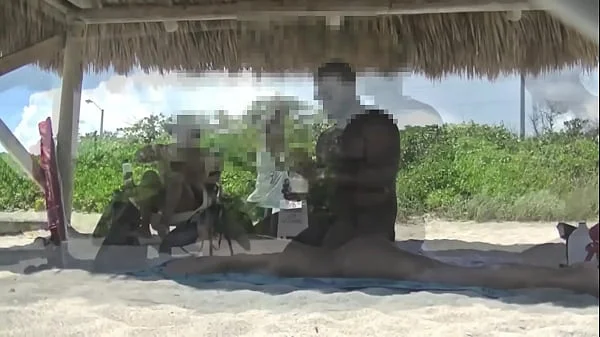 Exhibitionist Girlfriend 17 - I bring Claire to a nude beach and she gets massaged by a voyeur while her boyfriend sits on the side!