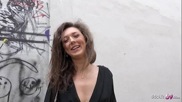 GERMAN SCOUT - SKINNY HAIRY GIRL ISABELLA PICKUP AND FUCK AT STREET CASTING