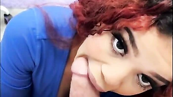 Slender redhead chick Archer Ali is enjoying passionate fuck in POV