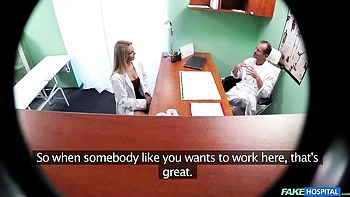 Aesthetic blonde Gauge Cute feels a doctor's cock deep in her hole