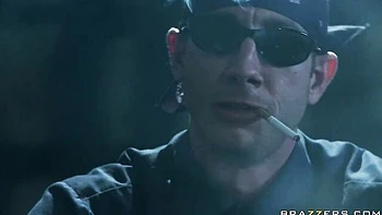 Hard doggy style fuck with a silicone tits brunette Juelz Ventura