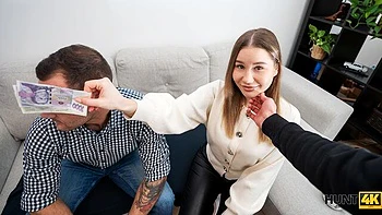 Stunning busty model Amalia Davis rammed in the doggy style