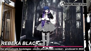 Watch well-proportioned Rebeka Black's movie