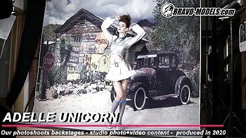 Sex hungry Adelle Unicorn and Adelle at reality clip